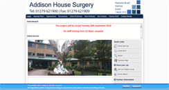 Desktop Screenshot of addison-surgery.nhs.uk