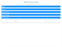 Tablet Screenshot of addison-surgery.nhs.uk